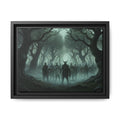 Viking Warriors Matte Framed Canvas — "Viking Ghosts of Kingley Vale"