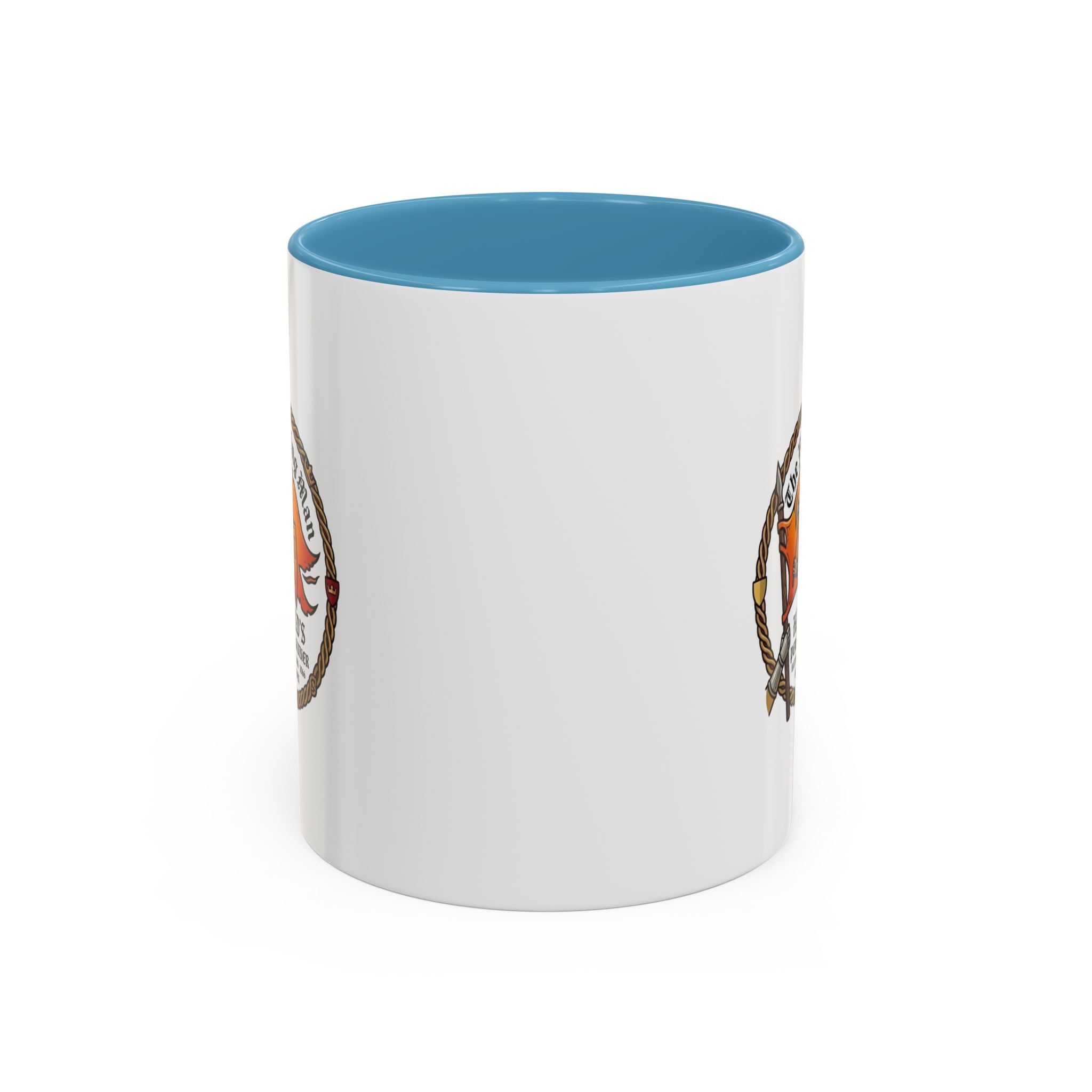 King Harold The Fighting Man Axe Banner Accent Coffee Mug — 11/15oz Last Anglo Saxon King