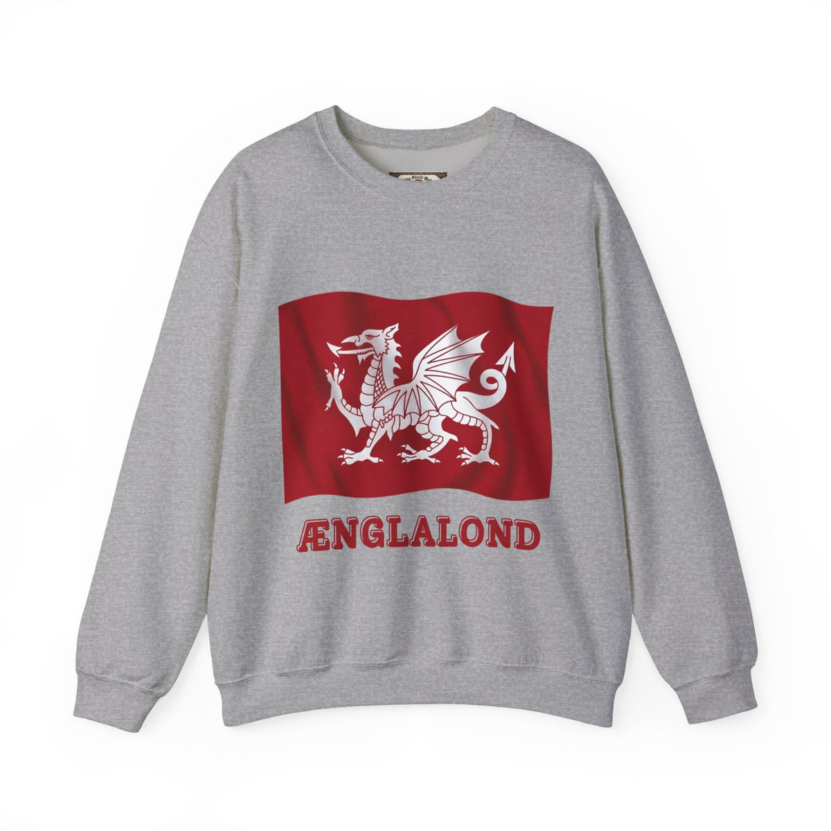 Ænglalond — White Dragon Wavy Flag Sweatshirt | Heritage Clothing