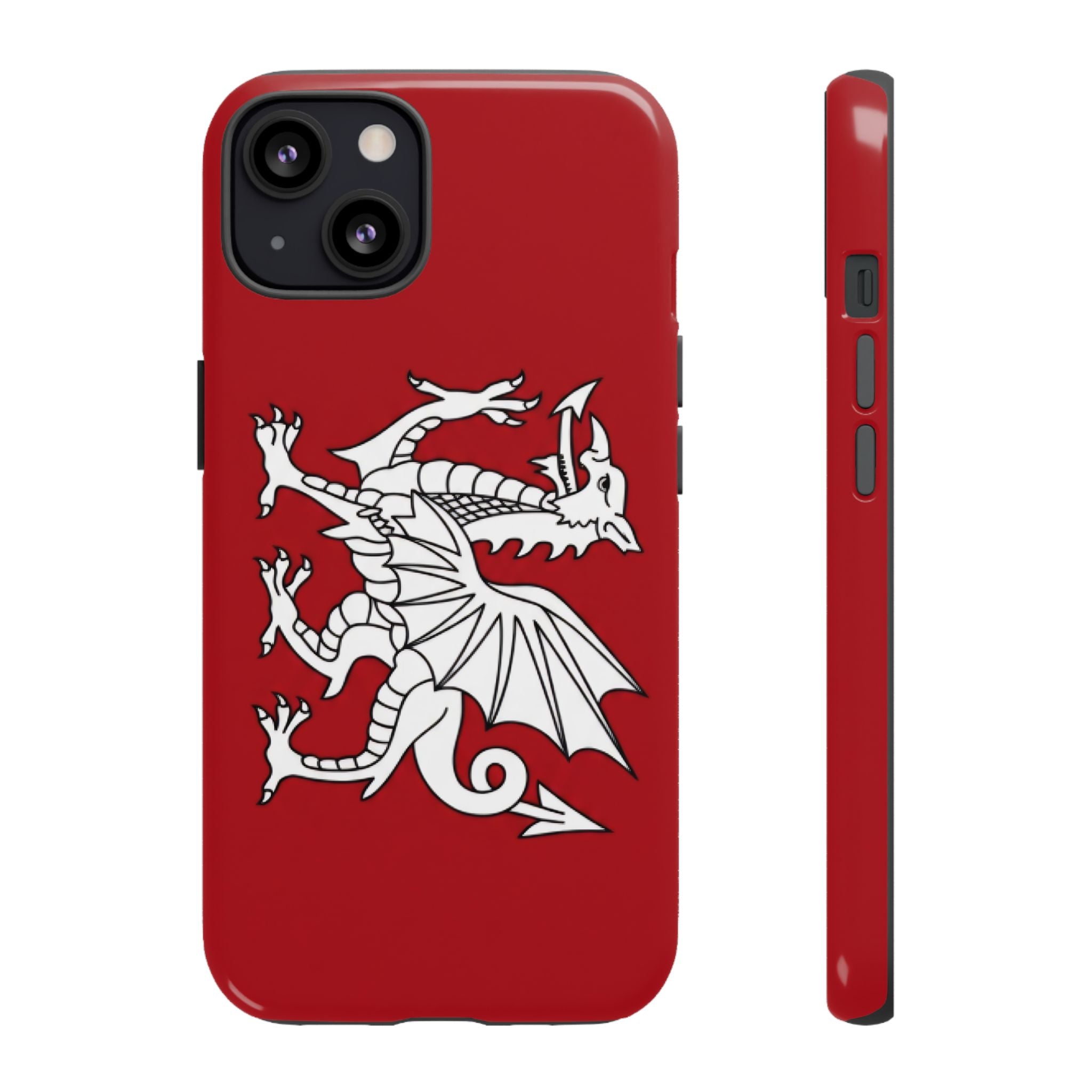 White Wessex Dragon Phone Case — Anglo-Saxon Emblem Phone Cover