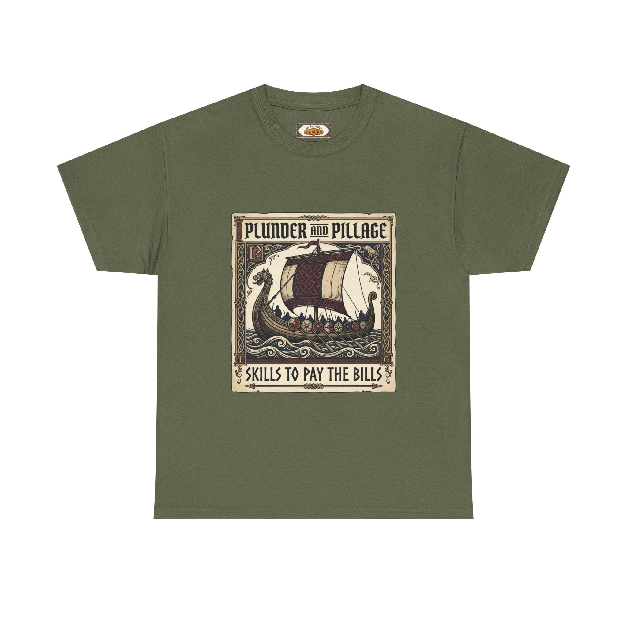 Viking Pillage & Plunder T-Shirt | Unisex Adult Norse Humour Tee | S–5XL