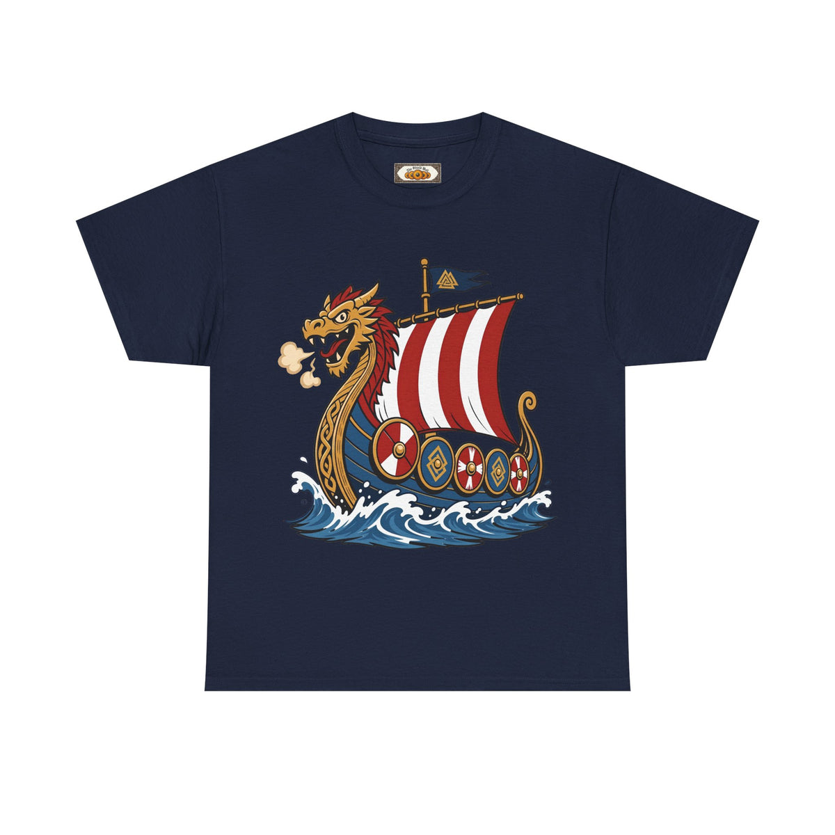 Dragonship T-Shirt — Caricature Viking Drakkar | Heritage Clothing