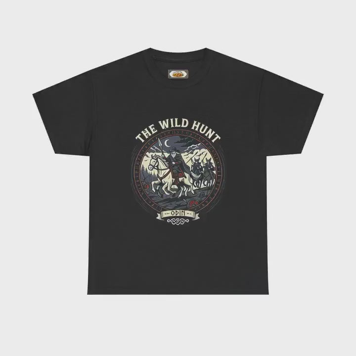 Wild Hunt T-Shirt — Odin & Sleipnir Norse Mythology Tee | The Shield Wall