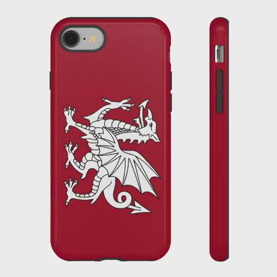 White Wessex Dragon Phone Case — Anglo-Saxon Emblem Phone Cover